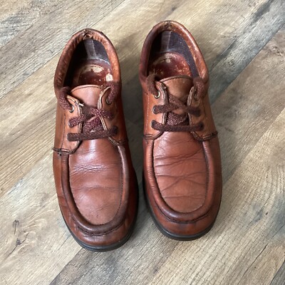 Vintage Red Wing Dunoon Brown Leather Moc Toe Oxford 8601 SD Type