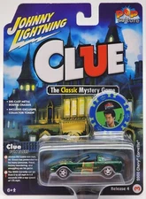 JOHNNY LIGHTNING POP CULTURE  CLUE MR. GREEN #3 2000 CHEVY CORVETTE REAL RIDERS!