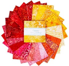 Berry Lemonade Expressions Batiks Riley Blake 5" Stacker 100 Cotton Precuts