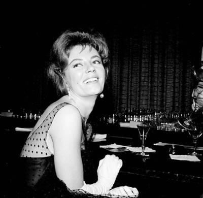 Sheree North attends an event Los Angeles 1957 Old Photo 1