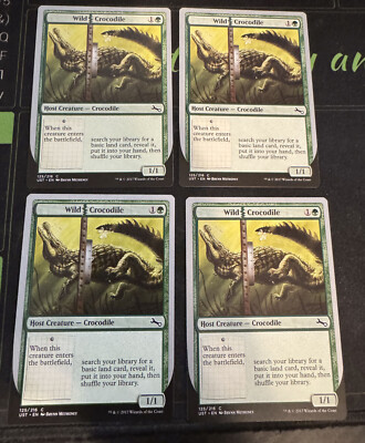Wild Crocodile X4 Unstable Magic the Gathering MTG