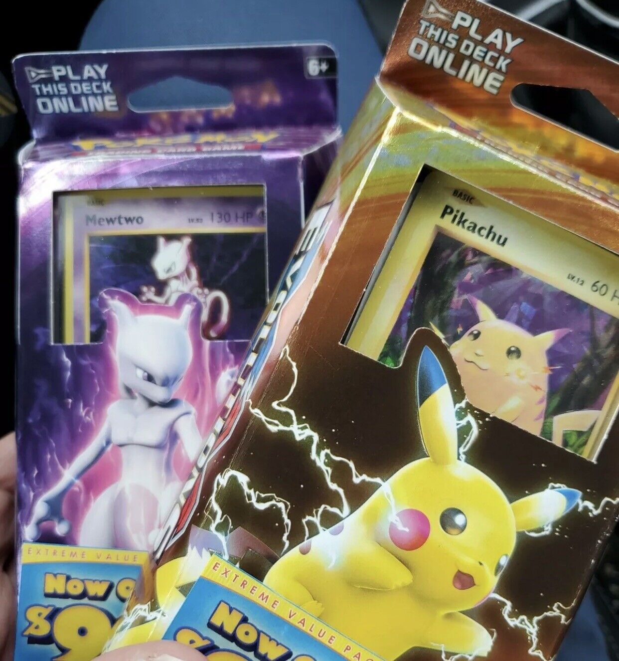  Pokemon Mewtwo & Pikachu XY Evolutions TCG Card Game Decks - 60  Cards Each : Toys & Games