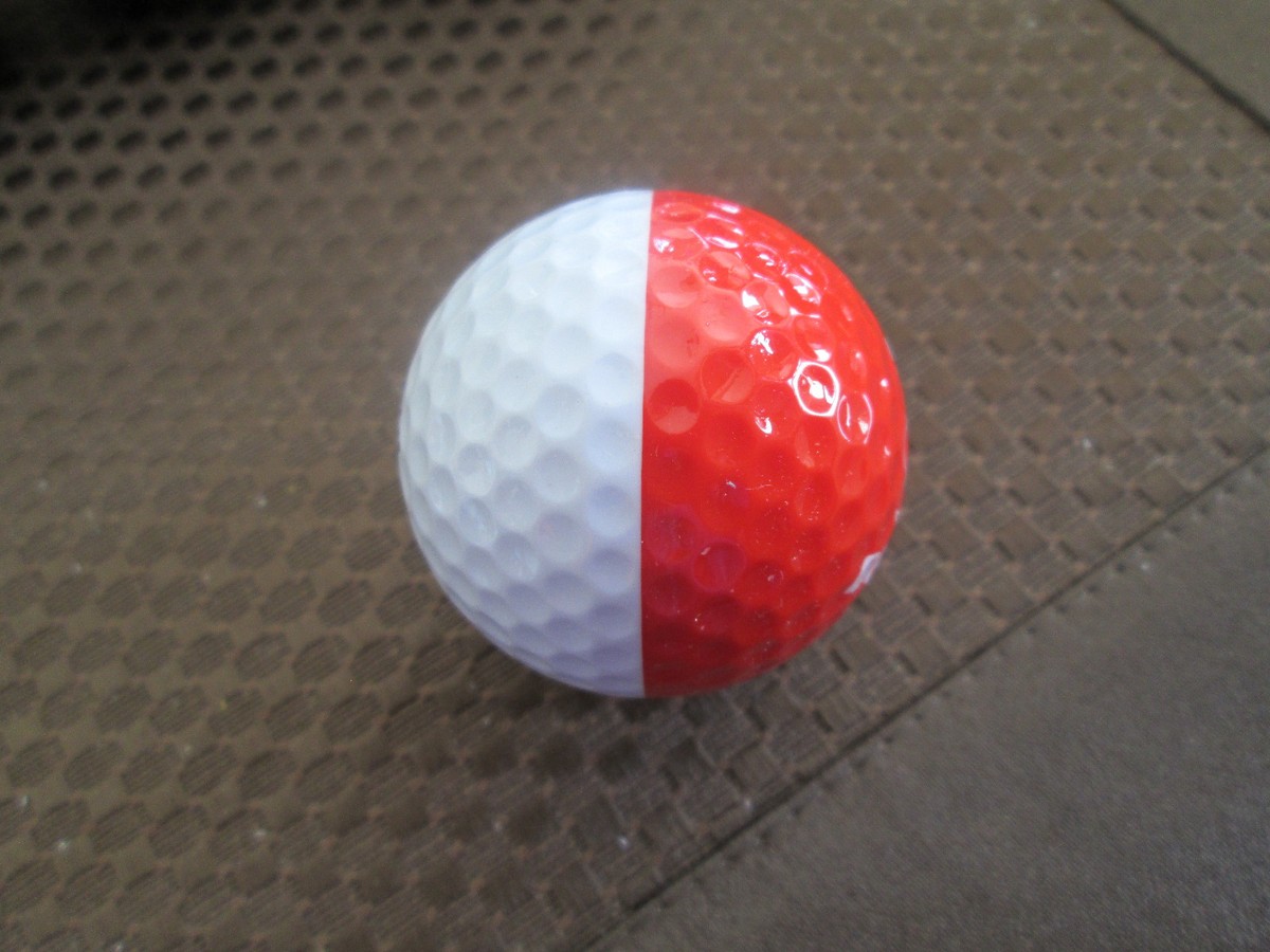 PING GOLF BALL-RED/WHITE PING EYE2 #1,2,3, or 4