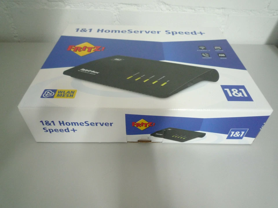 1&1 HomeServer Speed+ FRITZ!Box 7590 ISDN Dual-Band WLAN Router DSL VDSL NEU