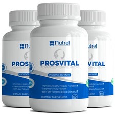 3 PROSVITAL Support Formula Prostate Beta Sitosterol Saw Palmetto ultraprost