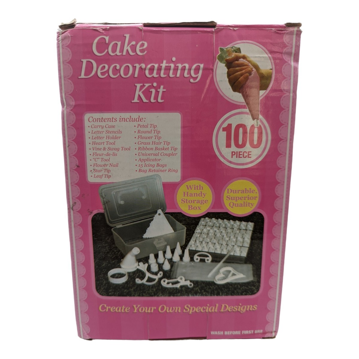 Cake Decorating Kit With Storage Box 100 Piece Kit Brand New Free