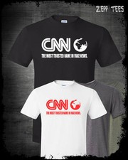 CNN Fake News Network T-Shirt Funny Meme Fraud Corrupt Liberal M5M Media Trump