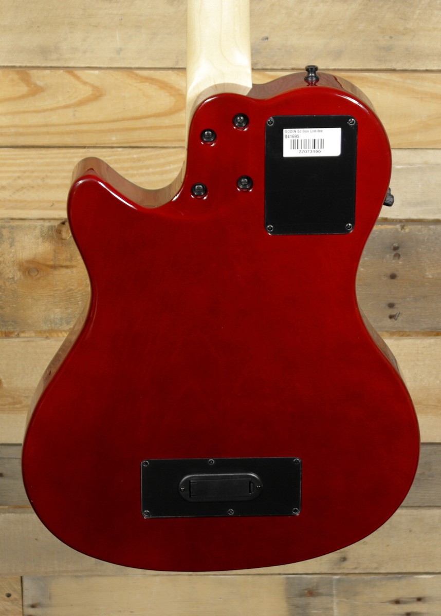 Godin A4 Robert Trujillo Metallica 4-String Bass Transparent Red w