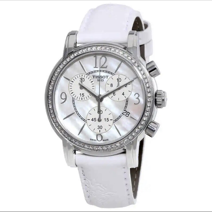 Tissot Dressport Diamond MOP Dial Ladies Watch T0502176711700 MSRP
