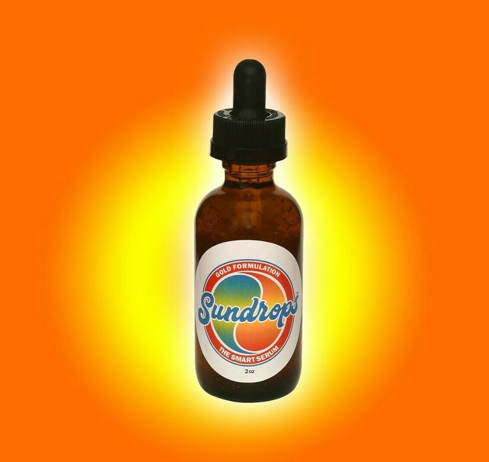 Sundrops Gold Serum Made with 24 k Gold Proudly Made in the USA a NON GMO ANTI +