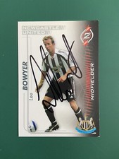 LEE BOWYER - NEWCASTLE UNITED FC FOOTBALL SIGNED SHOOT OUT CARD