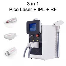 3 in 1 Laser OPT IPL Hair Removal Machine Portable ND Yag Laser Tattoo Removal