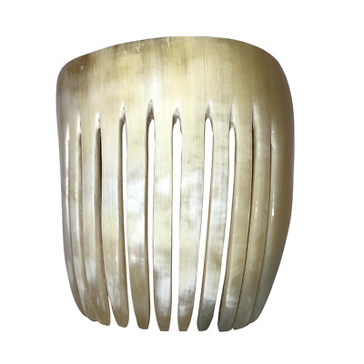 Mexican Hand Made White Cow Horn Decorative Hair Comb Hair Comb From Buffalo Horn, Comb for Hair, Wedding Comb  main image 3