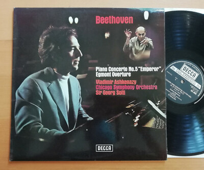 SXL 6655 Beethoven Piano Concerto no. 5 Ashkenazy Solti 1973 Decca Stereo EX