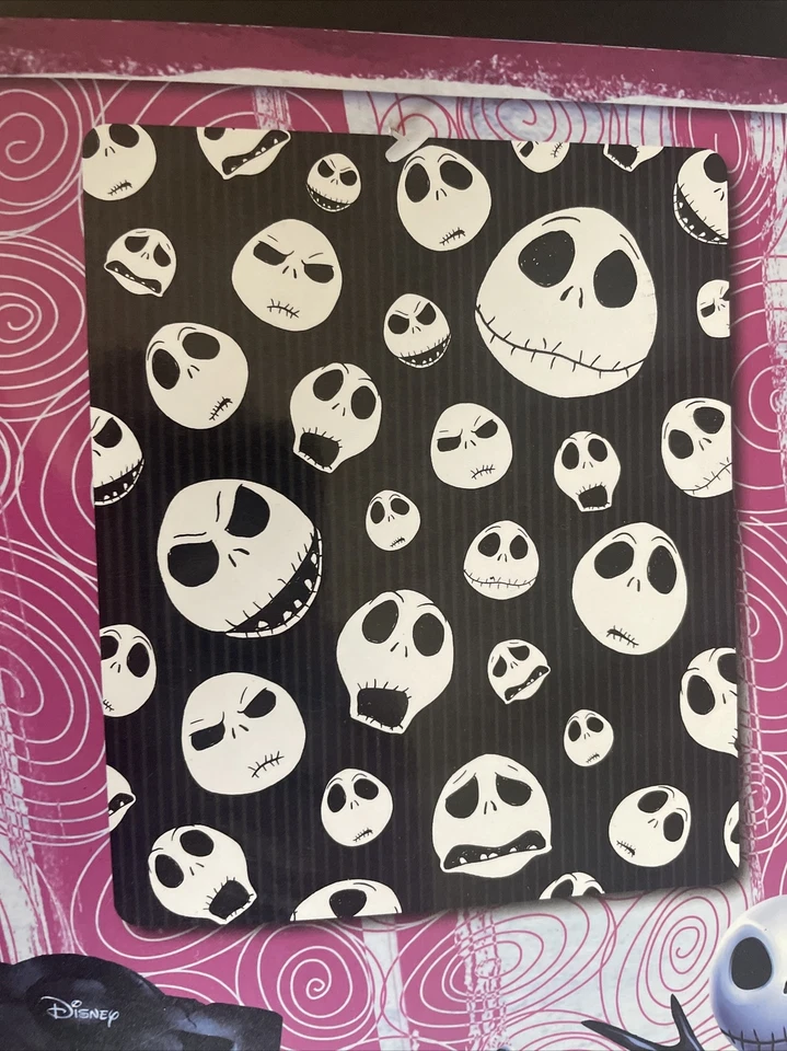 Manta polar de felpa Jack Skellington Pesadilla antes de Navidad 2009 rara Foto 2 de 4