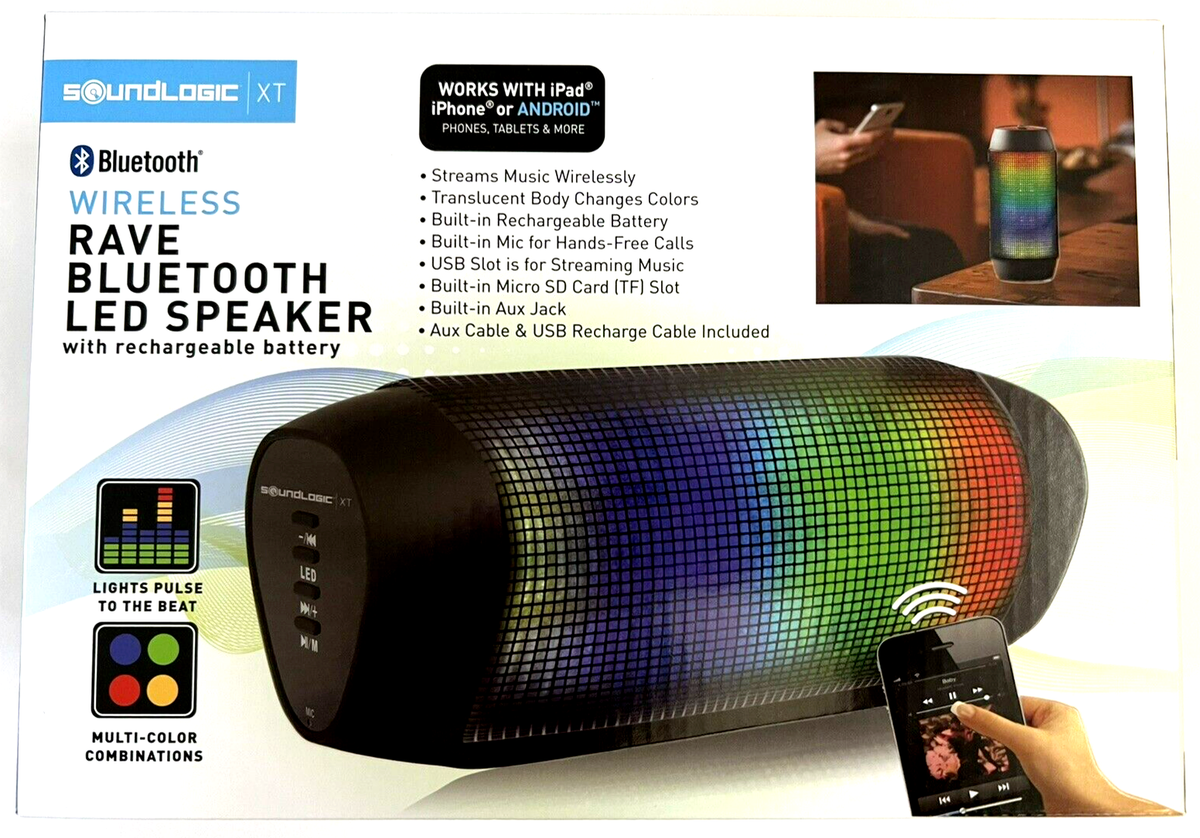 Soundlogic Sound Light Up Sound Cannon Itek Bluetooth Soundlogic