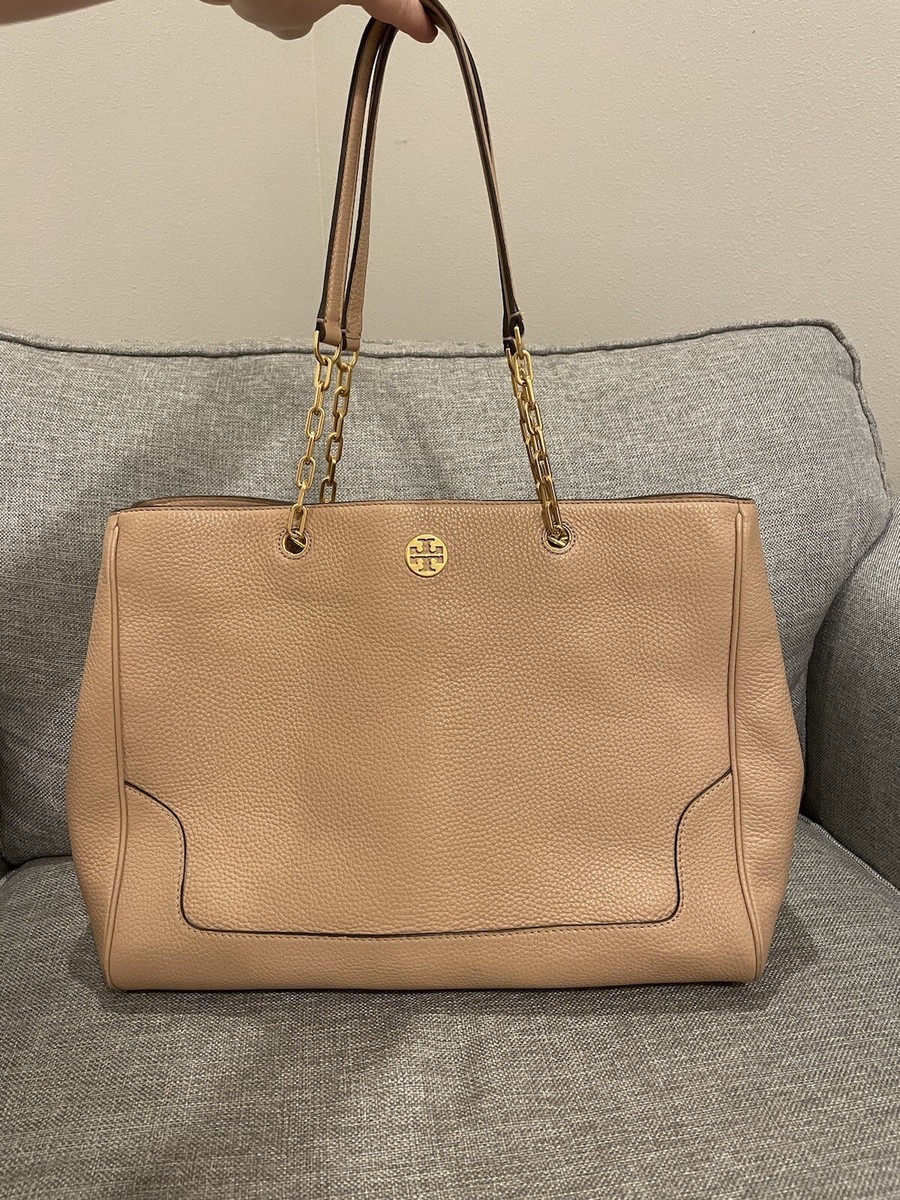 Tory Burch Small Tote Light Oak Tory Burch Light Oak TORY BURCH BRITTEN MINI CROSS-BODY Color LIGHT OAK