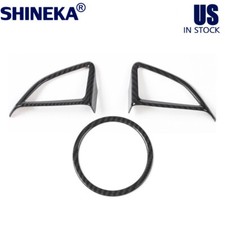 Carbon Fiber Interior Steering Wheel Cover Trim For Chevy Camaro 2017 Accessory Carbon Fiber Interior Steering Wheel Cover Trim For Chevy Camaro 2017 Accessory