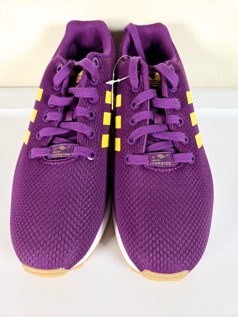 Adidas ZX Flux Men's Size 8 Glory Purple Yellow Sneakers Adidas ZX Flux Men's Size 8 Glory Purple Yellow Sneakers