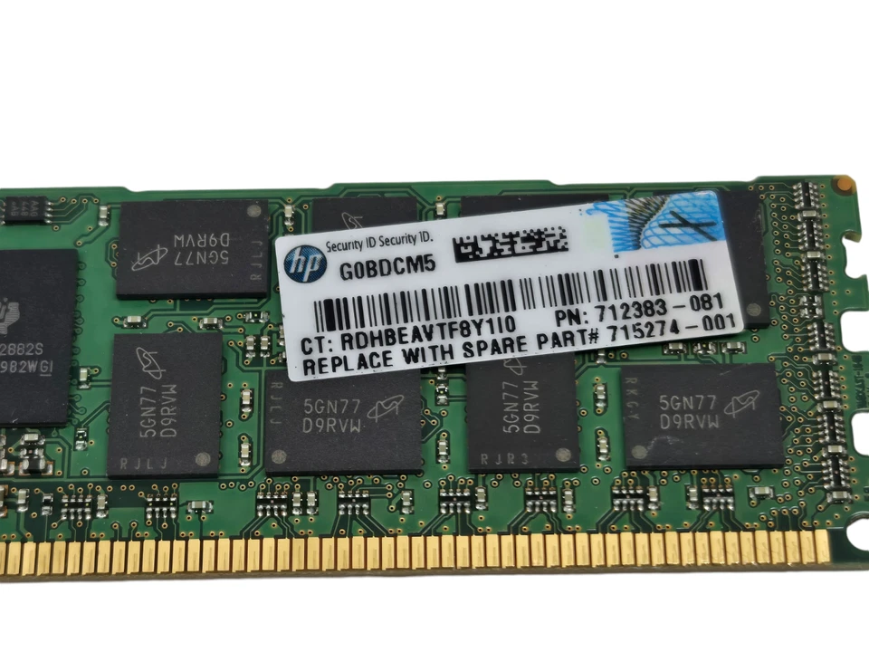 Lot of 29 HP 712383-081 MT36JSF2G72PZ-1G9N1LF 16GB DDR3 1866MHz REG ECC - Image 3 of 4
