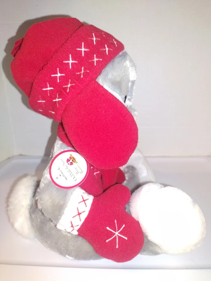 Bugs кролик looney мелодии плюшевый Hallmark снег зимняя шляпа варежки Рождество - Изображение 4 из 4