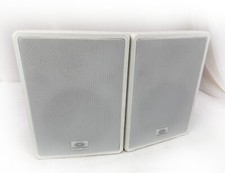 Pair (2x) Crestron Saros SR6T-W-T 6.5" Surface Mount Indoor/Outdoor Speakers