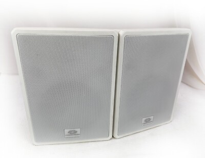 Pair (2x) Crestron Saros SR6T-W-T 6.5'' Surface Mount Indoor/Outdoor Speakers