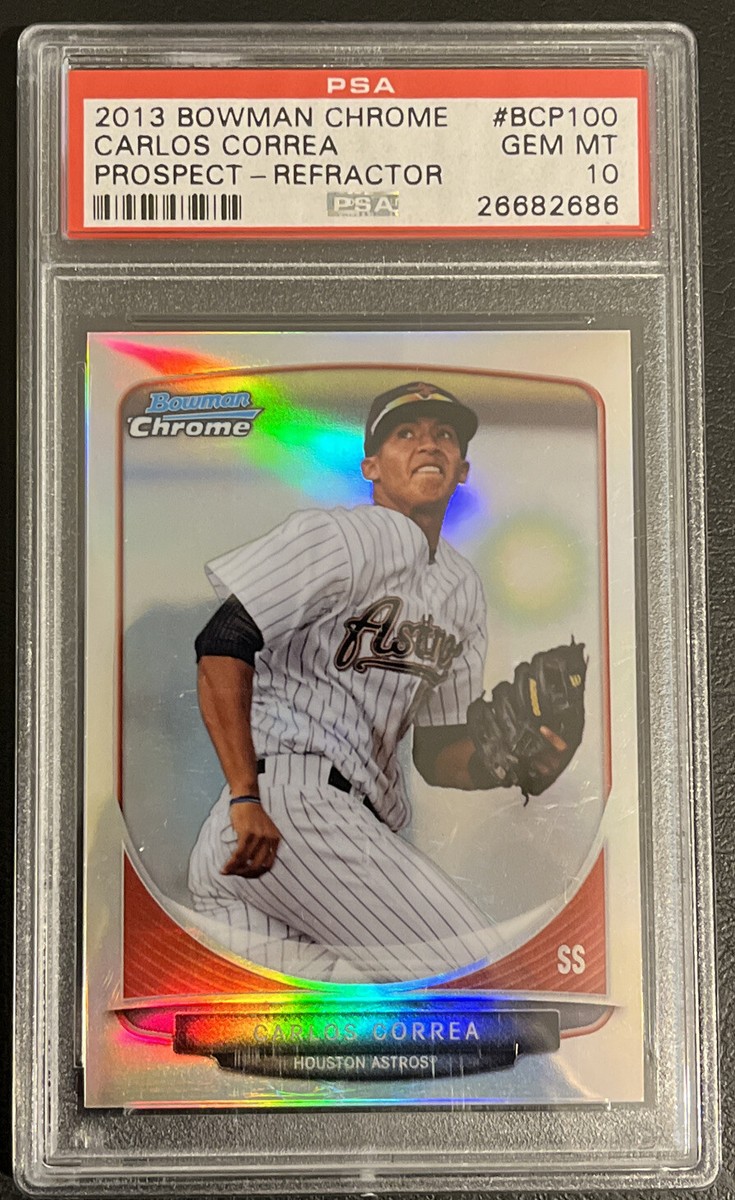 2013 Bowman Chrome Prospects Refractor CARLOS CORREA Rc /500