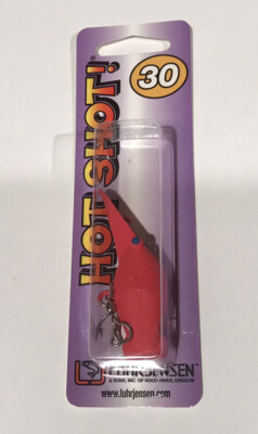 LUHR JENSEN HOT SHOT FLO PINK SILENT SIZE 30 FISHING PLUG WIGGLE TROLL LURE NEW