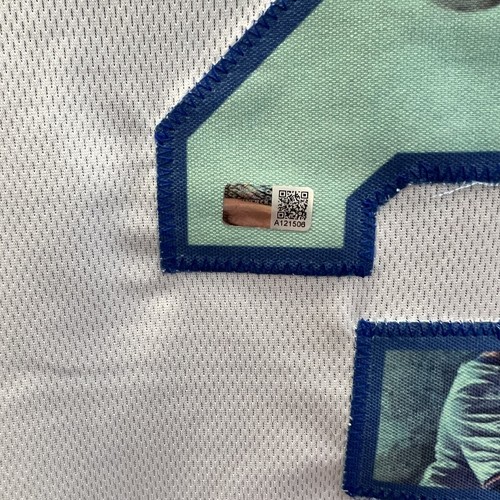 John Starks signiertes New York Knicks The Dunk beschriftetes Trikot AUTO Steiner CX COA - Bild 4 von 4