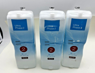 Miele Ultra Phase 2 Detergent for Whites/Colors 48.69 fl Oz 3 Pack