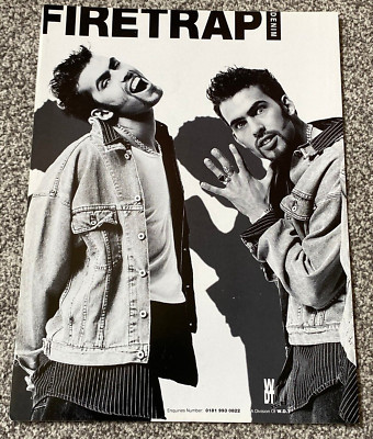 Seltenes Sammlerstück Vintage Original 1995 Werbebild FIRETRAP Denim AD 90er