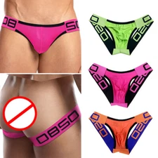 Men's G-string Jockstrap Pouch Thong Panties Briefs Low Waist Breathable Sports