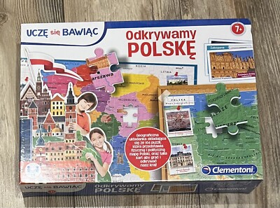 Odkrywamy Polske By Clementoni - BRAND NEW AND SEALED PUZZLE AND CARD GAME!!!