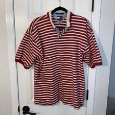 Vintage Tommy Hilfiger Polo Shirt Mens XL Crest Big Flag Tag Rare Stripes