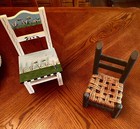 Vintage Wooden doll chairs — photo 2