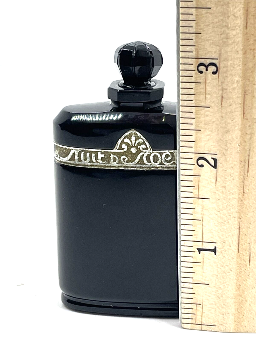 Caron Nuit De Noel Empty Black Glass Perfume Bottle HTF | eBay