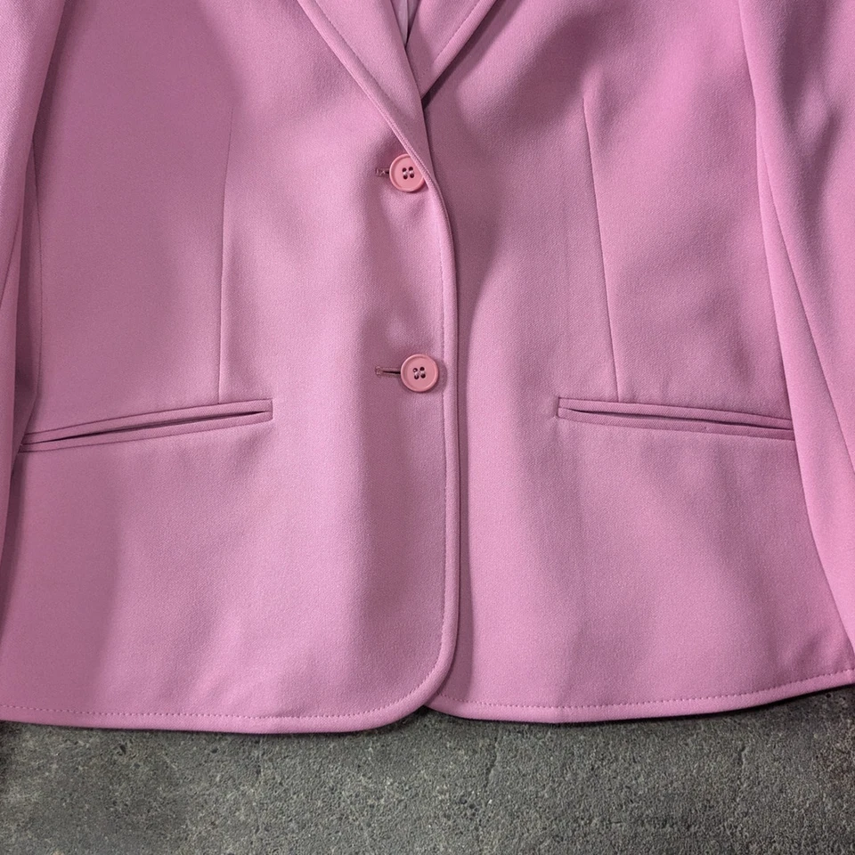 Vintage Givenchy Blazer Jacket Womens S 36 Pink Coat 2 Button 80s Sport - Image 3 of 4