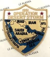 OPERATION DESERT STORM 1991 PATCH US ARMY, USAF, USMC, USN, USCG