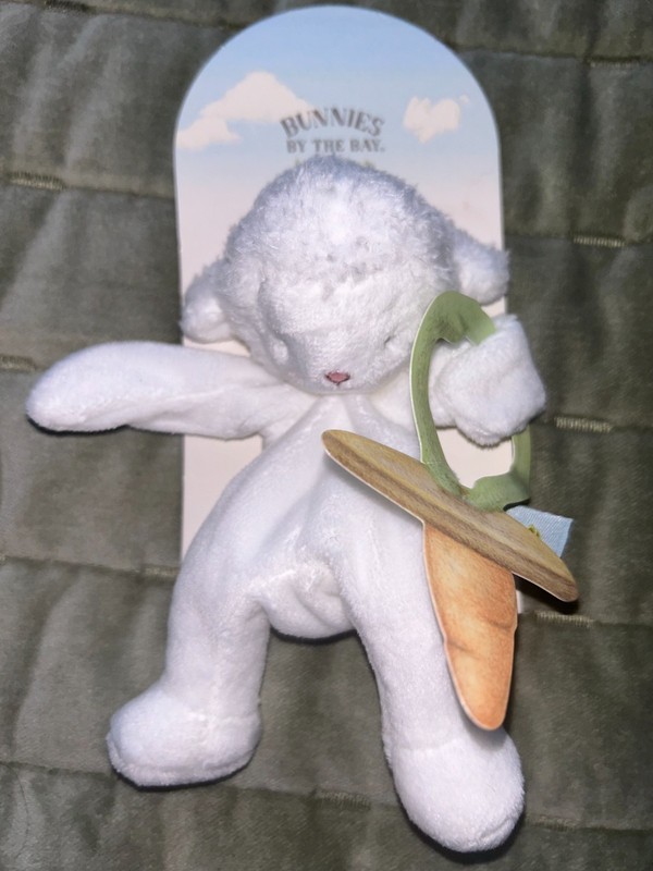 Wee Kiddo Lamb Silly Buddy - Bunnies By The Bay *pacifier holder & Lovey