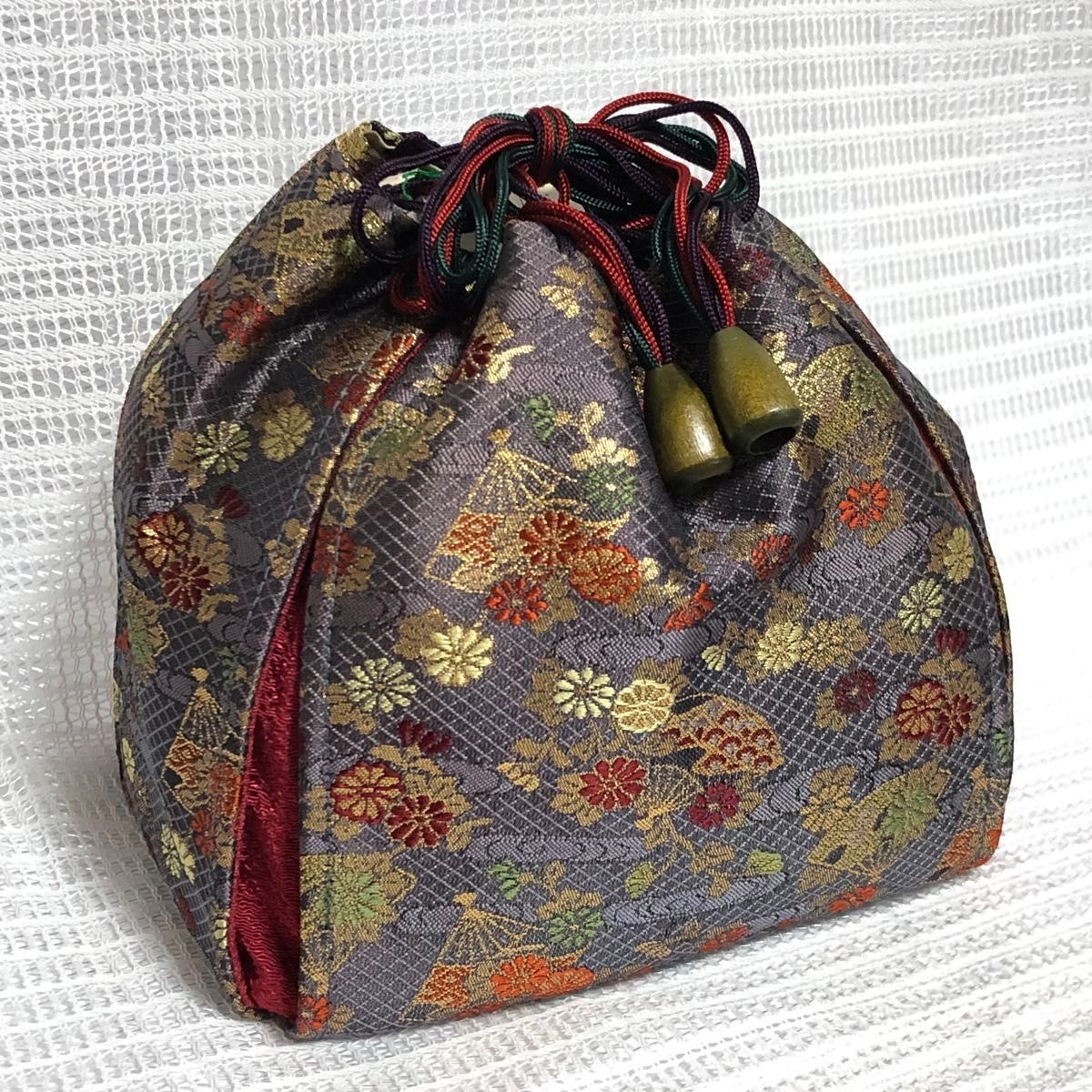 Japanese pattern drawstring bag for Japanese clot… - image 1