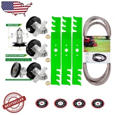 Pro 50" Mower Deck Rebuild Kit: 3 Spindles, 3 Blades, 1 Belt - Superior Value...