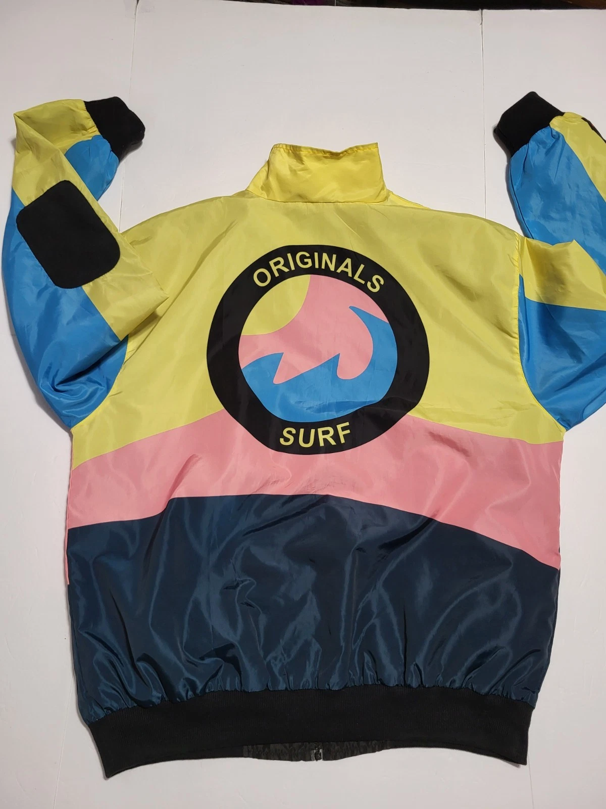 (FD)Vintage ORIGI NALS ORIGINAL Surf FULL ZIP Windbreaker MULTICOLOR 2XL