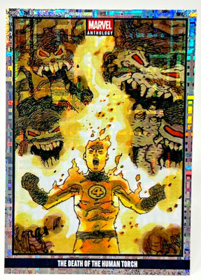 Panini Marvel Anthology Carnival Holo Card - 76 - Death of the Human Torch 17/75