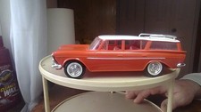 Vintage Jo-Han friction promo car 1960 rambler custom 1/25 - red/White= read