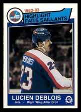 1983-84 O-Pee-Chee #378 Lucien DeBlois Winnipeg Jets