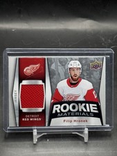 2018-19 Upper Deck Series 2 Rookie Materials Jersey Filip Hronek Card# RM-FH. rookie card picture