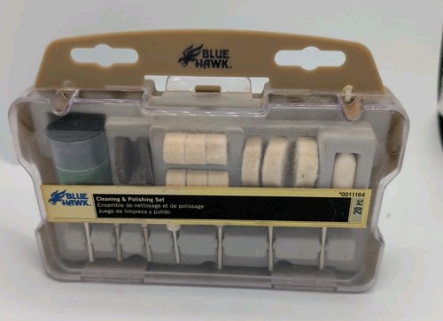 Dremel Compatible Blue Hawk (Lowes) 20 Piece Cleaning / Polishing Set. NOS