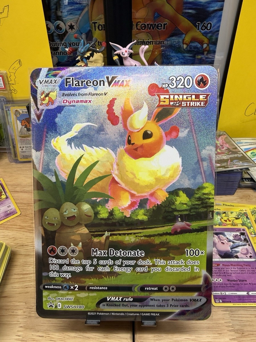 Pokemon Flareon Vmax JUMBO Card SWSH180 | eBay