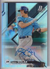 NICK SOLAK 2019 BOWMAN PLATINUM BASEBALL AUTOGRAPH AUTO CARD #TOP-16